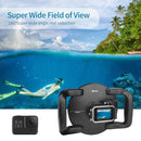 SHOOT TGP548 Dome Port Underwater Diving Camera Lens Transparent Cover Housing Case For GoPro HERO8 Black