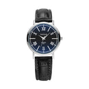 YAZOLE 313 Roman Numeral Dial Ladies Business Quartz Watch(Black Tray Black Belt)