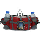 5L Outdoor Sports Multifunctional Cycling Hiking Waist Bag Waterproof Large-Capacity Kettle Bag, Size: 28.5 x 15 x 13cm(Dark Red)