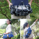 5L Outdoor Sports Multifunctional Cycling Hiking Waist Bag Waterproof Large-Capacity Kettle Bag, Size: 28.5 x 15 x 13cm(Dark Blue)