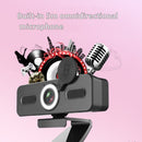 C360 4K Network High-Definition Computer Camera Drive-Free Beautifying Light Camera with Omnidirectional Microphone, Cable Length: 1.8m