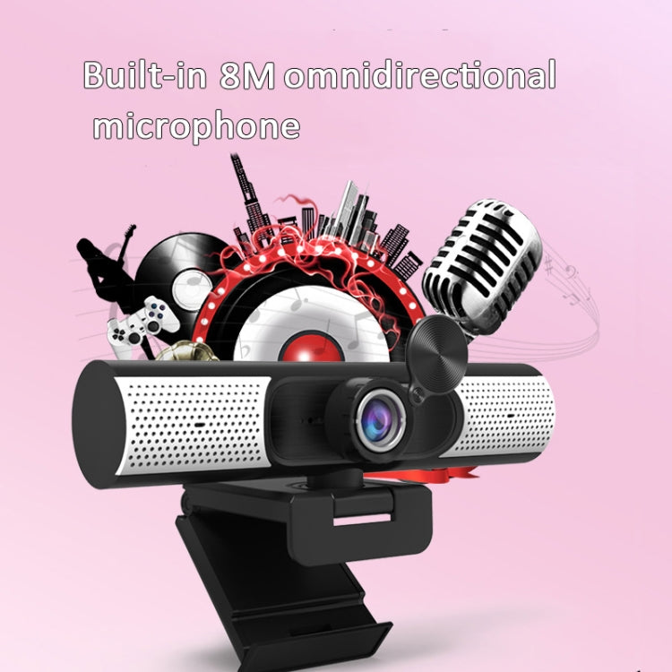 C500 1080P Network HD Live Broadcast Computer Camera Built-In Speaker