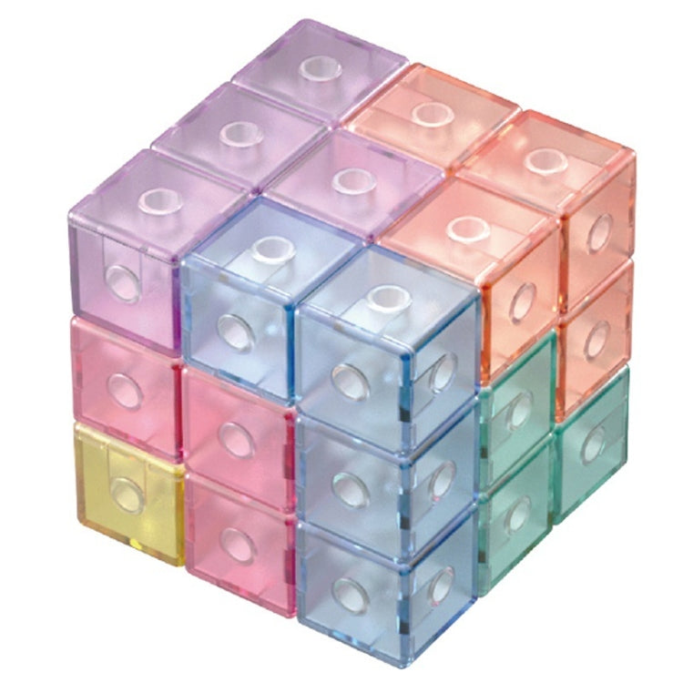 Magnetic Building Blocks Cube Cube Assembling Toys For Children, Colour: Card