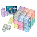 Magnetic Building Blocks Cube Cube Assembling Toys For Children, Colour: Card