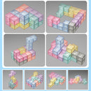 Magnetic Building Blocks Cube Cube Assembling Toys For Children, Colour: Card
