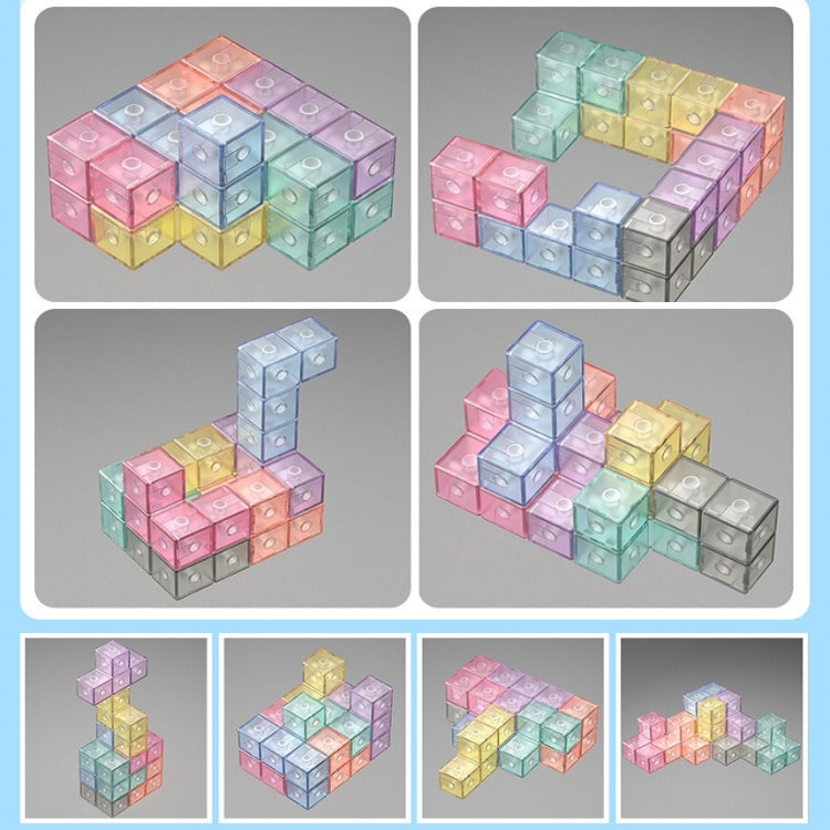 Magnetic Building Blocks Cube Cube Assembling Toys For Children, Colour: Card