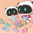 Magnetic Building Blocks Cube Cube Assembling Toys For Children, Colour: Card