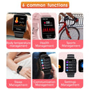 T10 Pro 1.65 Inch Smart Bracelet Heart Rate Blood Pressure Oxygen Body Temperature Monitoring Dial Watch(Silver Gray)