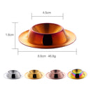 2 PCS Stainless Steel Egg Tray Table Utensils, Specification: Rose Gold