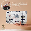 4 In 1 Multi-Function Cosmetics Storage Bag Removable Large Capacity Travel Convenient Cosmetic Bag Wash Bag, Colour: Red Wine