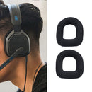 2 PCS Gaming Headset Sponge Protective Case Flannel Earmuffs for Logitech A40