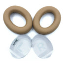 2 PCS Headest Sponge Cover Earmuffs with Cushion For BOSE NC700(Khaki )