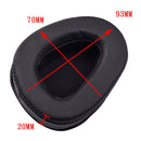 1 Pairs Headphone Sponge Leather Earmuffs For Skullcandy Aviator 2(Black)