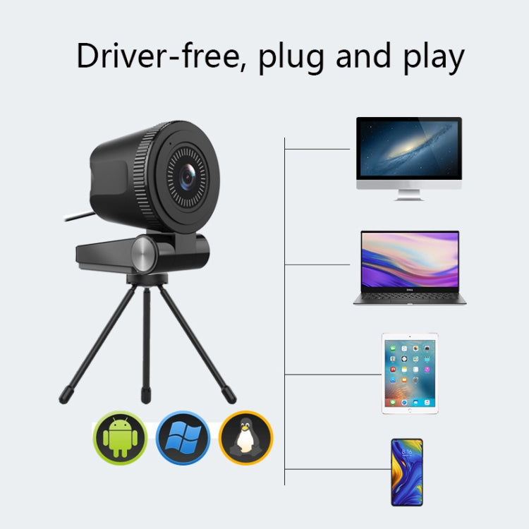 C180 Meeting Live Broadcast Network High-Definition Computer Camera(4K Auto Focus)