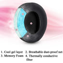 2 PCS Ice Feeling Gel Earmuffs Sponge Sleeve Earmuffs Are Suitable for Razer Meng Cat Pink Crystal Edition Beihai Giant Monster V2 RGB Symphony Headphones(Gray )