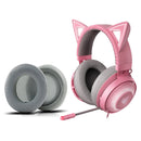 2 PCS Ice Feeling Gel Earmuffs Sponge Sleeve Earmuffs Are Suitable for Razer Meng Cat Pink Crystal Edition Beihai Giant Monster V2 RGB Symphony Headphones(Gray )