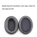 1 Pairs Headset Sponge Cover Ear Pad Leather Case For Kingston Cloud Silver II, Colour: Lambskin Black