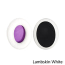 1 Pairs Headset Sponge Cover Ear Pad Leather Case For Kingston Cloud Silver II, Colour: Lambskin White