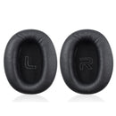 1 Pair Protein Skin Leather Headest Sponge Earmuffs For Edifier W820BT / W808BT / K815 / K815PG1 / H840 / K800 / K830(Black)