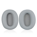 1 Pair Protein Skin Leather Headest Sponge Earmuffs For Edifier W820BT / W808BT / K815 / K815PG1 / H840 / K800 / K830(Gray)