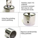30mm Ordinary Single Top Silk Slip Cap 316 Stainless Steel Yacht RV Awning Accessories