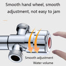 2 PCS Stainless Steel Double Outlet Angle Valve Single Handle Double Control 1 In 2 Out Electroplating Wire Drawing Angle Valve, Specification: Drawing