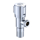 2 PCS Stainless Steel Angle Valve Single Handle Electroplating Wire Drawing Angle Valve, Specification: Three Round Plated Cold Water