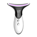 Neck Wrinkle Removal And Neck Beauty Home Use Facial Eye And Neck Lifting And Firming Color Light Introduction Massage Device(White)
