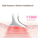 Neck Wrinkle Removal And Neck Beauty Home Use Facial Eye And Neck Lifting And Firming Color Light Introduction Massage Device(White)