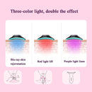 Neck Wrinkle Removal And Neck Beauty Home Use Facial Eye And Neck Lifting And Firming Color Light Introduction Massage Device(White)