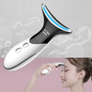 Neck Wrinkle Removal And Neck Beauty Home Use Facial Eye And Neck Lifting And Firming Color Light Introduction Massage Device(White)