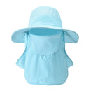 Multifunction Fisherman Hats Outdoor Speed Drying Fishing Breathable Sun Hats(Blue)