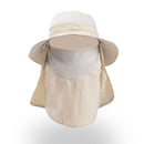 Multifunction Fisherman Hats Outdoor Speed Drying Fishing Breathable Sun Hats(Beige)