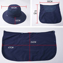 Multifunction Fisherman Hats Outdoor Speed Drying Fishing Breathable Sun Hats(Gray)