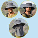 Multifunction Fisherman Hats Outdoor Speed Drying Fishing Breathable Sun Hats(Navy)