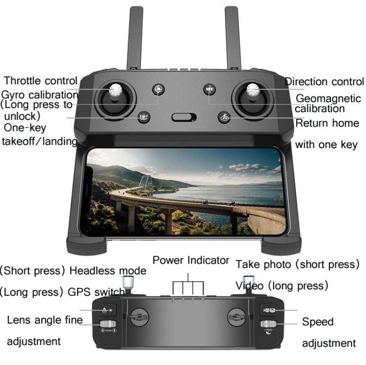 CSJRC S189 GPS Intelligent Positioning HD Aerial Photography UAV Brushless Remote Control Quadcopter, Specification: 5G-4K