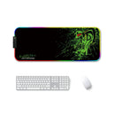 400x900x4mm F-01 Rubber Thermal Transfer RGB Luminous Non-Slip Mouse Pad(Brontosaurus)