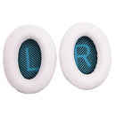 2 PCS Headset Sponge Cover For BOSE QC15 / QC3 / QC2 / QC25 / AE2 / AE2i(White + Blue LR)