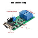 YYE-2 Single-Chip Serial Communication Dual-Way Relay Module Board Computer Control Switch PLC