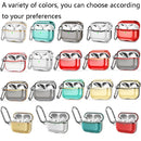 DDEHY668 Electroplated Transparent Silicone + PC Protective Cover For AirPods Pro(Transparent Gold + Silver)