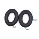2 PCS Headset Lambskin Sponge Cover Earmuffs For Bose QC25 / QC15 / QC2 / QC35 / AE2i(Black+Black)