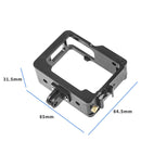 KF41288 For Insta360 One R Metal Cage Sports Camera Protection Frame with Dual Cold Shoes