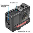 KF41288 For Insta360 One R Metal Cage Sports Camera Protection Frame with Dual Cold Shoes