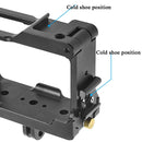 KF41288 For Insta360 One R Metal Cage Sports Camera Protection Frame with Dual Cold Shoes