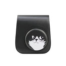 Cartoon Full Body Camera PU Leather Case Bag with Strap for FUJIFILM instax mini 9 / mini 11 / mini 8(Gray Black Kitten)