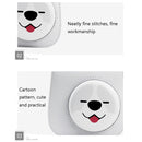 Cartoon Full Body Camera PU Leather Case Bag with Strap for FUJIFILM instax mini 9 / mini 11 / mini 8(Gray Black Husky)
