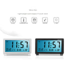 AQ147 Folding Travel Electronic Clock With Night Light Ultra-thin Silent Portable Flip Perpetual Calendar Alarm Clock(Black)