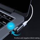 20 Pin Elbow Magnetic USB-C / Type-C Adapter Support Charging and 4K Video Transferring(Gray)