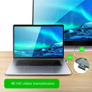 20 Pin Elbow Magnetic USB-C / Type-C Adapter Support Charging and 4K Video Transferring(Gray)