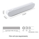 Suction Cup Type Cling Film Cutter Household Plastic Wrap Adjustable Storage Cutting Box(White)